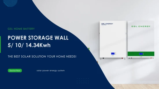 Gsl Energy fuera de la red Almacenamiento de energía Powerwall 48V 5kwh 10kwh 100ah 200ah Sistema solar doméstico Batería LiFePO4